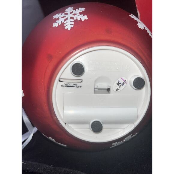 Mr Christmas Animated Train Fiber Optic Lights Musical Jumbo Ball Ornament 6.5" - Picture 7 of 8